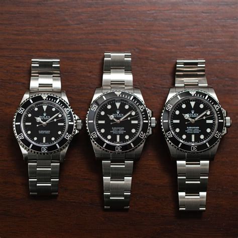 rolex submariner differences.